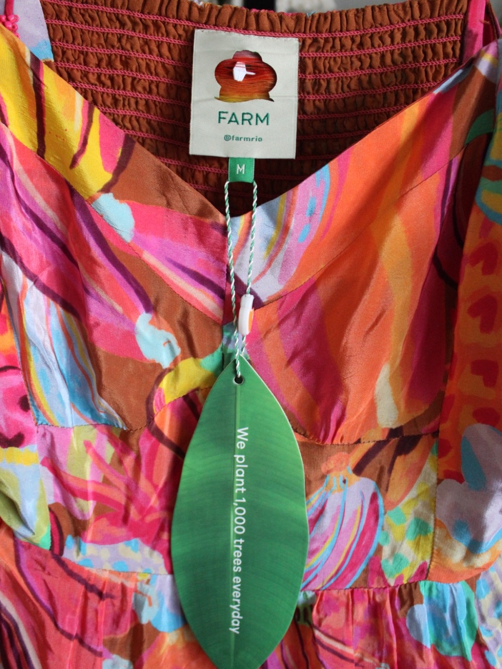 FARM Rio Fruit Salad Ruffle Maxi Dress M NWT | MSRP $260 - Picture 3 of 6